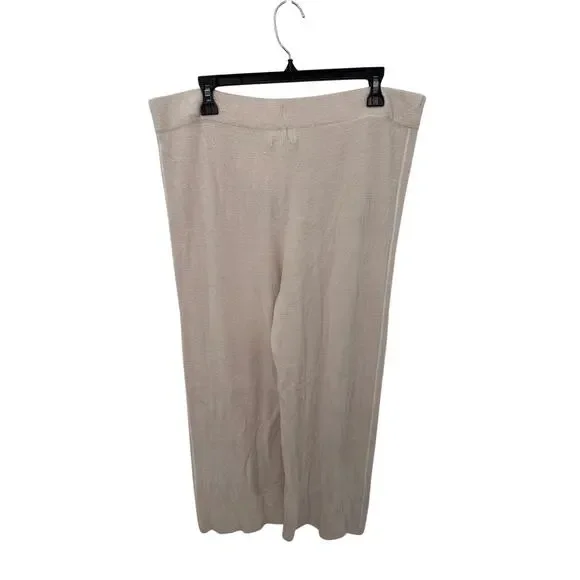 BAREFOOT DREAMS NWT CozyChic Ulra Light Side Stripe Crop Pants // XL - Picture 10 of 11